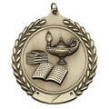 Medals, "Lamp-of-Knowledge" - 1 3/4" Die Cast